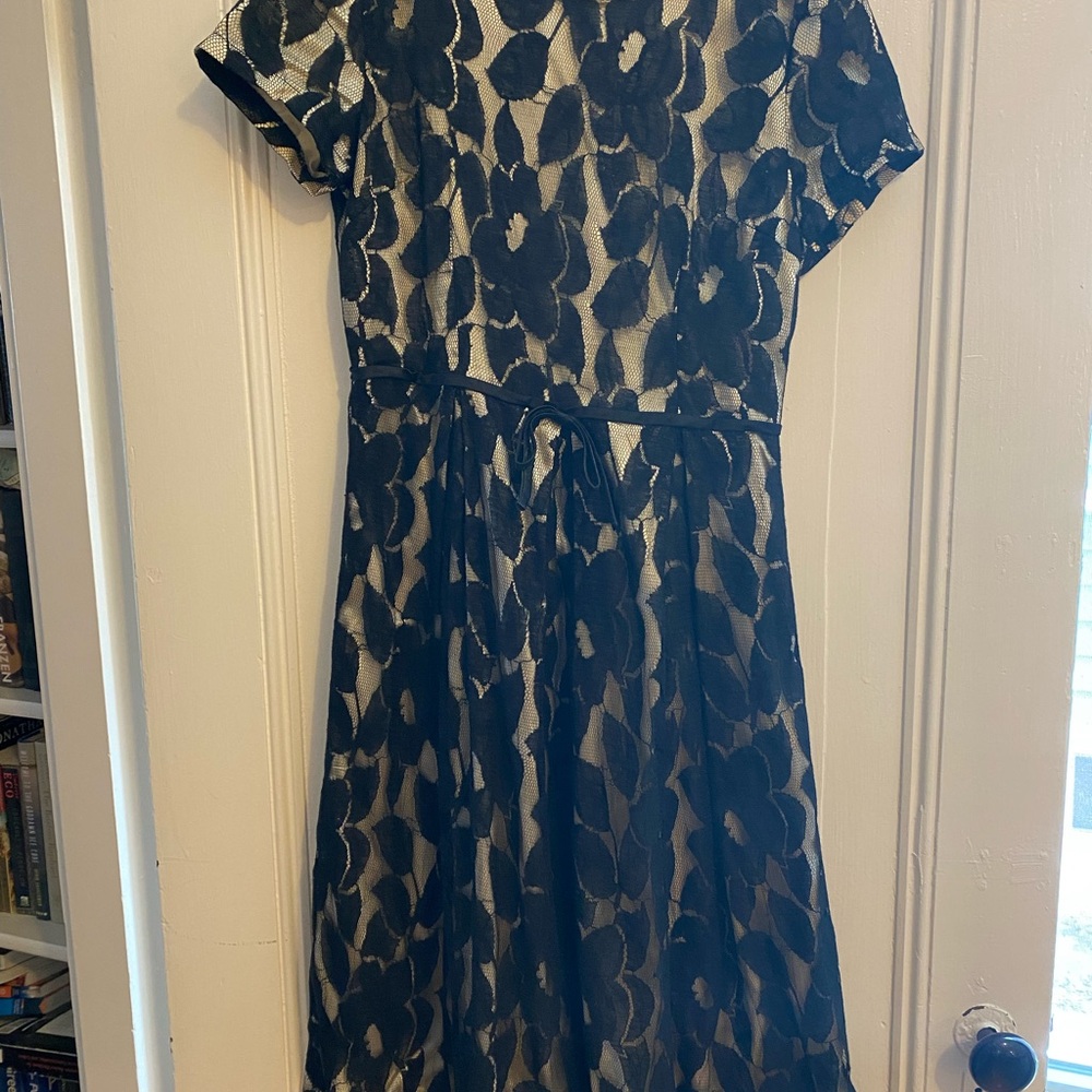 Elegant Black Floral Dress